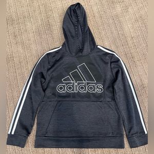 Boys Gray Adidas Hoodie Sz. M 10/12, excellent condition